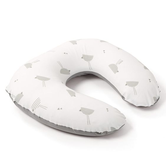 doomoo Stillkissen Softy Cotton 155 cm - Birds - Grau