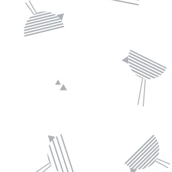 doomoo Stillkissen Softy Cotton 155 cm - Birds - Grau