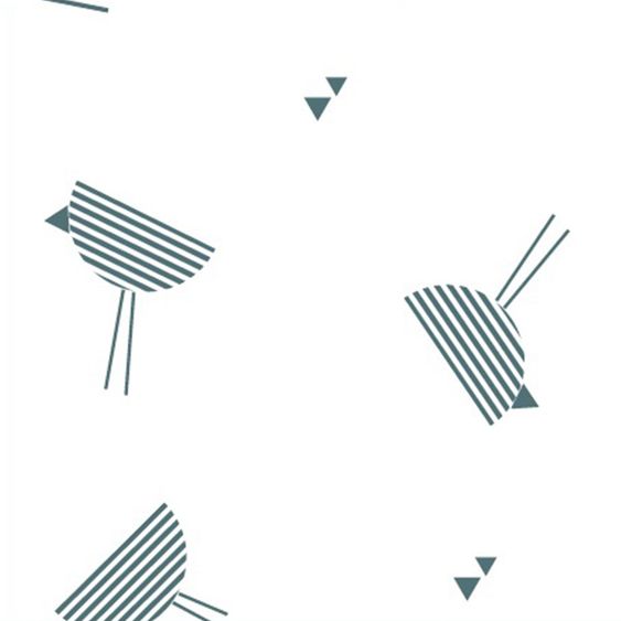 doomoo Stillkissen Softy Cotton 155 cm - Birds - Petrol