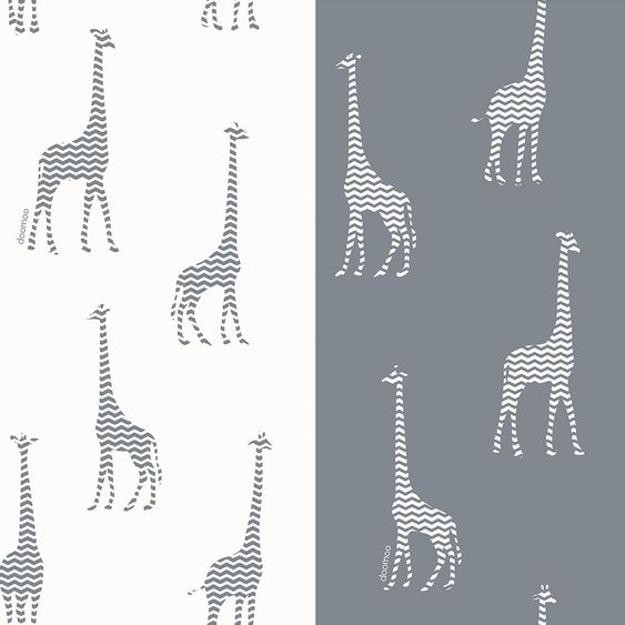 doomoo Cuscino per allattamento Softy Cotton 155 cm - Giraffa - Grigio