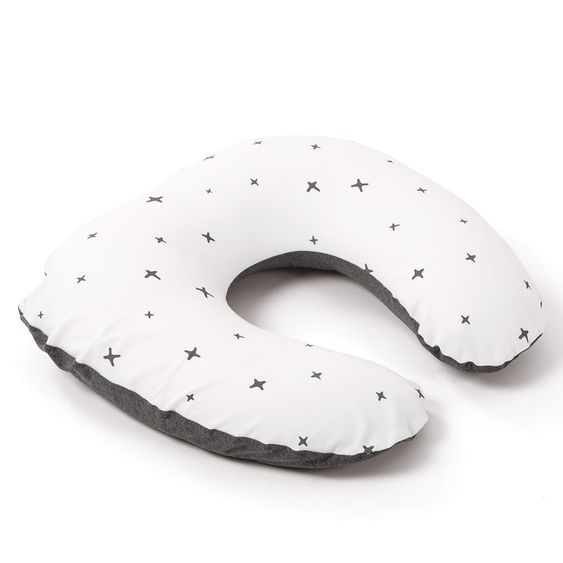 doomoo Stillkissen Softy Cotton 155 cm - Stars - Anthrazit