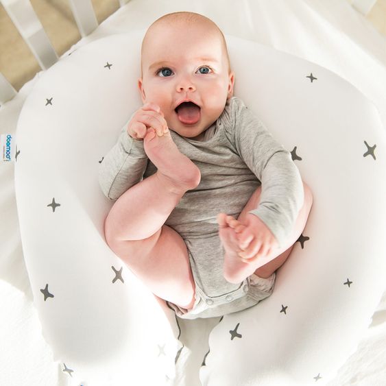 doomoo Stillkissen Softy Cotton 155 cm - Stars - Anthrazit