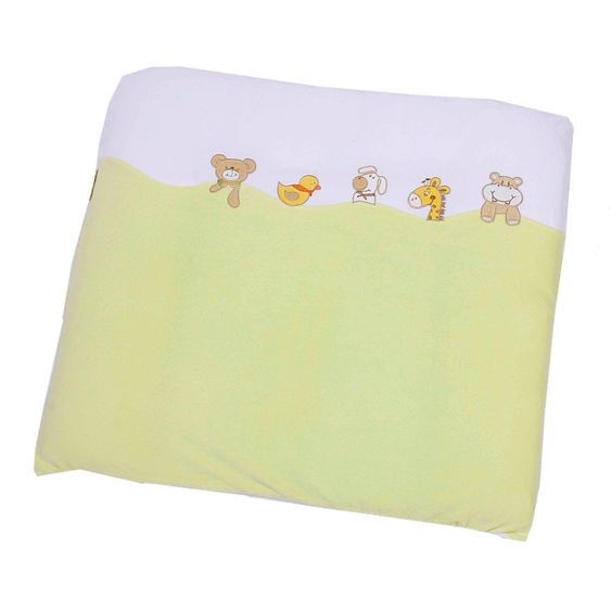 Easy Baby Stoff Wickelauflage Niki Animals - Green