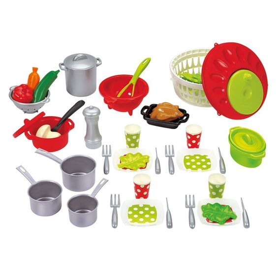 Ecoiffier 47-tlg. Spiel-Koch-Set Pro Cook