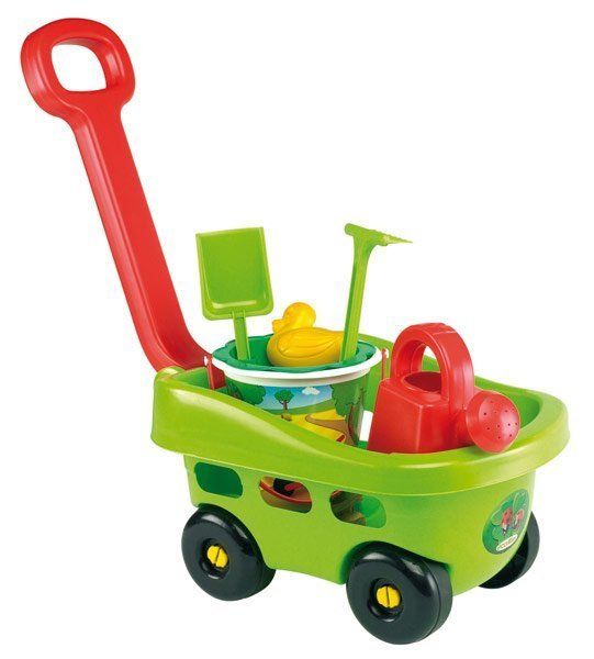 Ecoiffier 7-tlg. Set Gärtner Handwagen mit Eimergarnitur