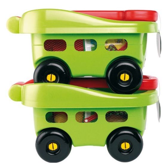 Ecoiffier 7-tlg. Set Gärtner Handwagen mit Eimergarnitur