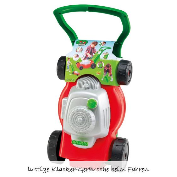 Ecoiffier Rasenmäher mit Geräuschen - Rot Grün