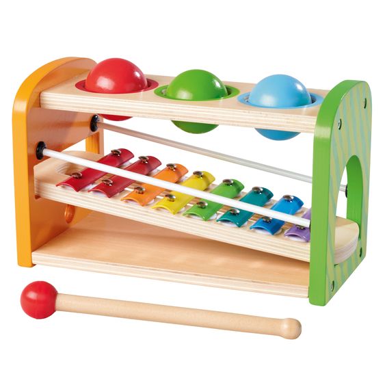 Eichhorn Musikspielzeug 2in1 mit Xylophon & Klopfbank