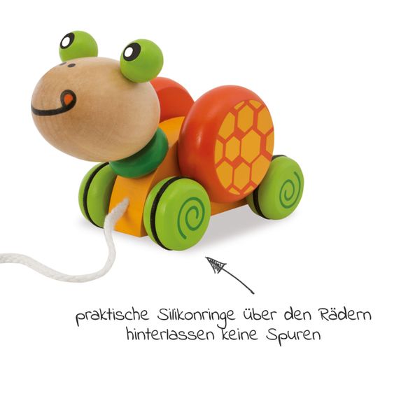 Eichhorn Pull-along animal - turtle