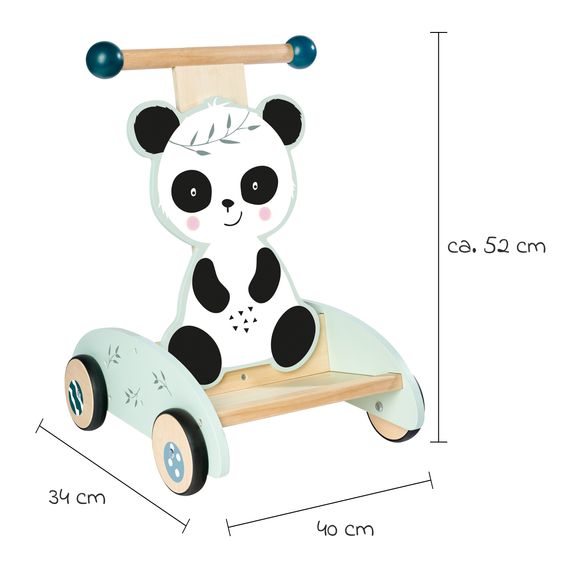 Eichhorn Schiebe-Lauflernwagen - Panda