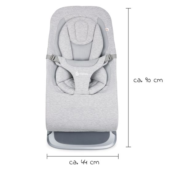 Ergobaby 3in1 Evolve Bouncer baby bouncer from birth -Toddler 3 years (2.5 kg-13.2 kg) incl. newborn insert - Light Grey