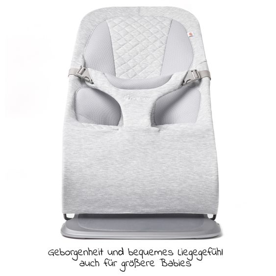 Ergobaby 3in1 Evolve Bouncer baby bouncer from birth -Toddler 3 years (2.5 kg-13.2 kg) incl. newborn insert - Light Grey