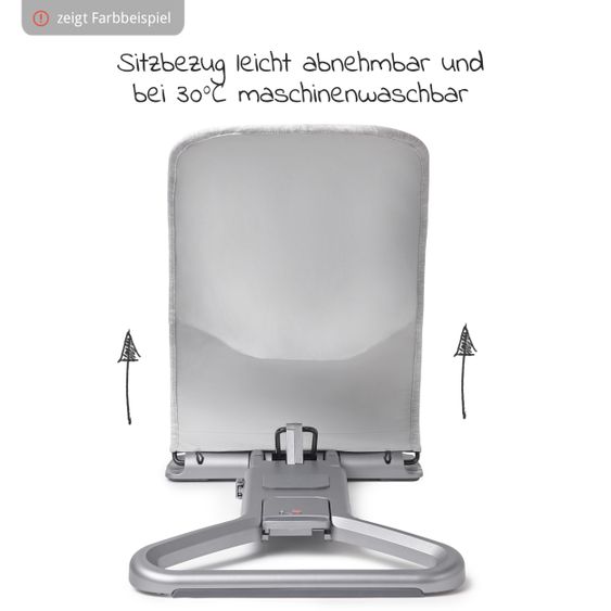 Ergobaby 3in1 Evolve Bouncer Babywippe ab Geburt -Kleinkind 3 Jahre (2,5 kg-13,2 kg) inkl. Neugeborenen-Einsatz - Midnight Blue