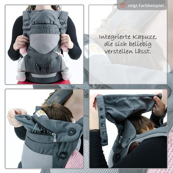 Ergobaby Babytrage 360 Cool Air Mesh für 4 Tragepositionen - Chambray