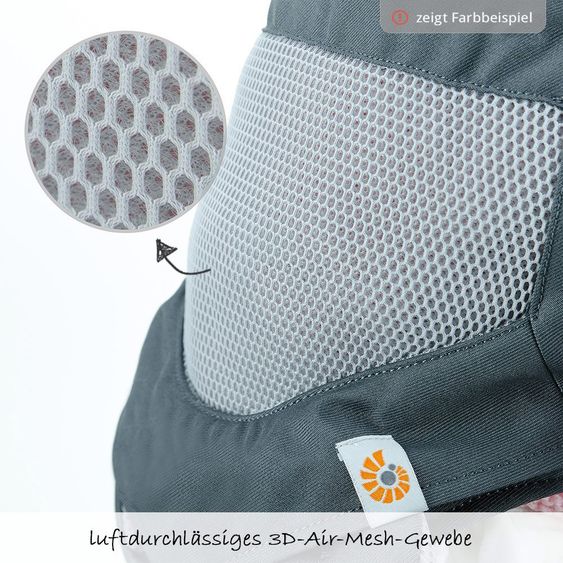 Ergobaby Babytrage 360 Cool Air Mesh für 4 Tragepositionen - Chambray