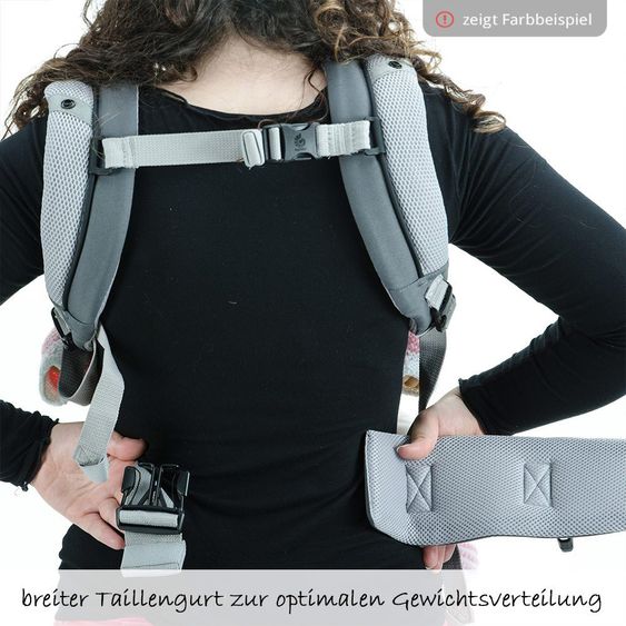 Ergobaby Babytrage 360 Cool Air Mesh für 4 Tragepositionen - Chambray