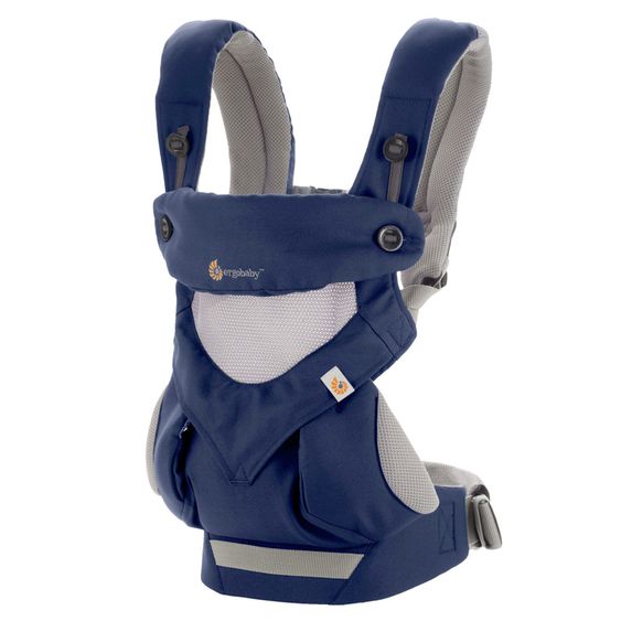 Ergobaby Babytrage 360° Cool Air Mesh für 4 Tragepositionen - French Blue