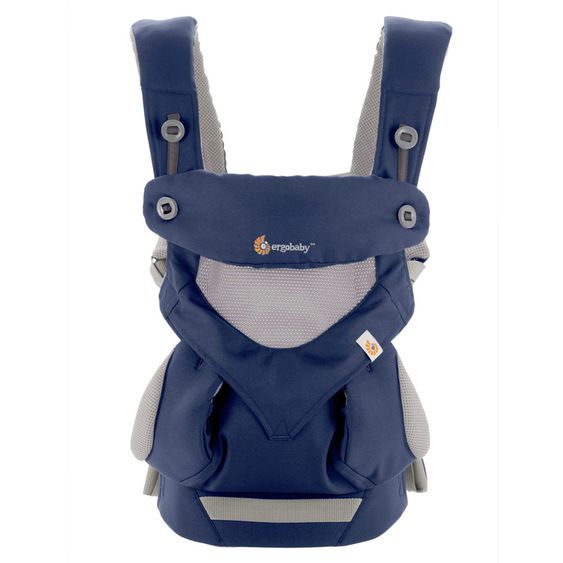 Ergobaby Babytrage 360° Cool Air Mesh für 4 Tragepositionen - French Blue
