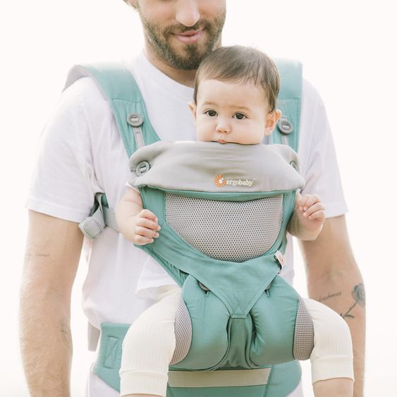 Ergobaby Babytrage 360 Cool Air Mesh für 4 Tragepositionen - Icy Mint