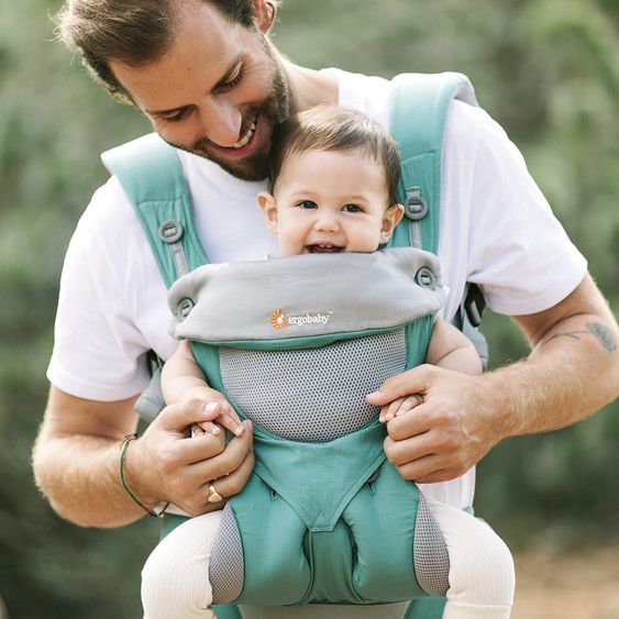 Ergobaby Babytrage 360 Cool Air Mesh für 4 Tragepositionen - Icy Mint