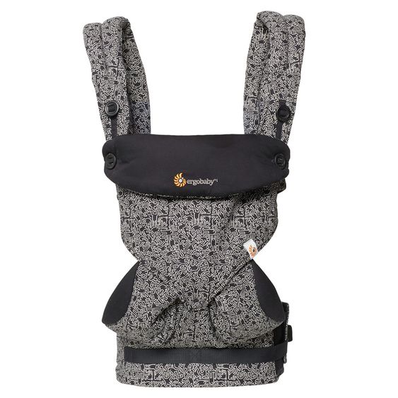 Ergobaby Babytrage 360° für 4 Tragepositionen - Keith Haring Black