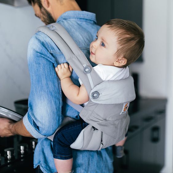 Ergobaby Babytrage 360 für 4 Tragepositionen mit Lordosestütze - Pearl Grey