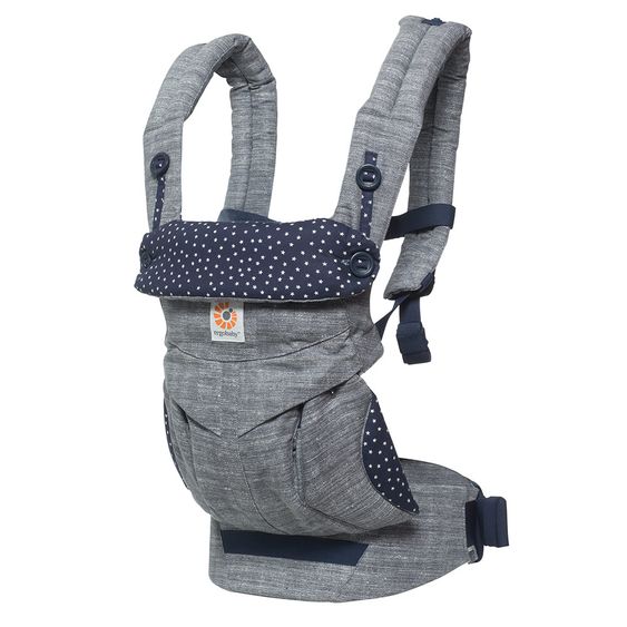 Ergobaby Babytrage 360 für 4 Tragepositionen mit Lordosestütze - Star Dust
