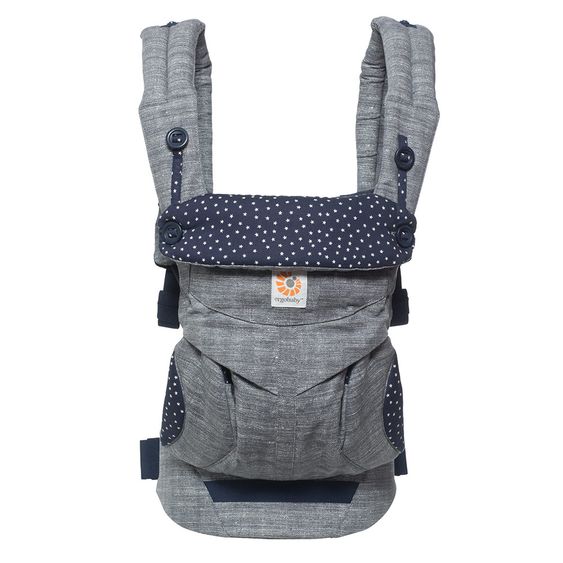 Ergobaby Babytrage 360 für 4 Tragepositionen mit Lordosestütze - Star Dust