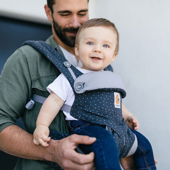 Ergobaby Babytrage 360 für 4 Tragepositionen mit Lordosestütze - Starry Sky