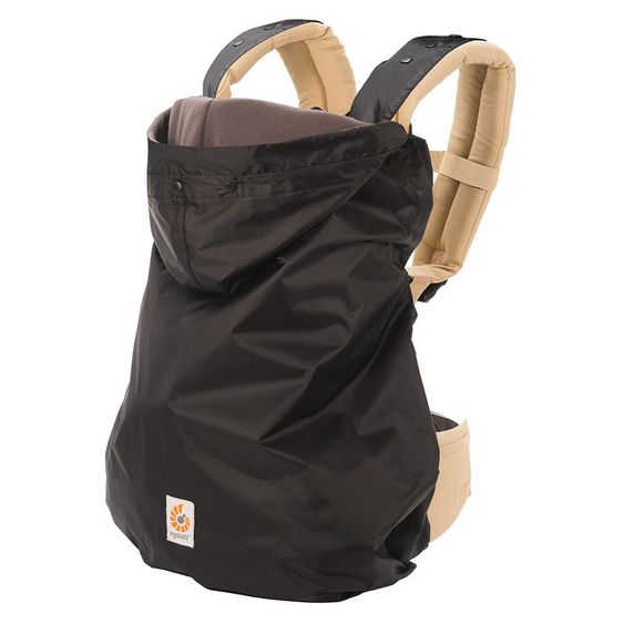 Ergobaby Marsupio 360 con copertina invernale 2 in 1 - Nero puro