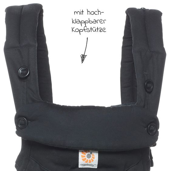Ergobaby Marsupio 360 con copertina invernale 2 in 1 - Nero puro