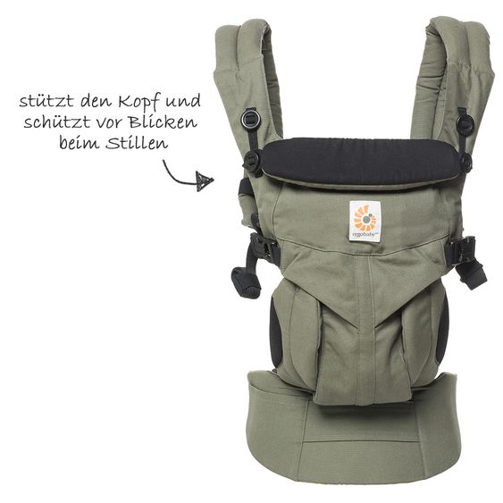 Ergobaby Babytrage 360° Omni für 4 Tragepositionen - Khaki Green