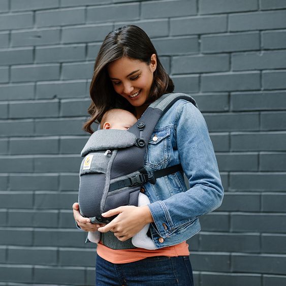 Ergobaby Babytrage Adapt Cool Air Mesh inkl. 2 in 1 Winter-Cover - Classic Weave