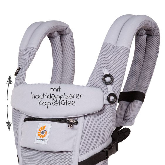 Ergobaby Baby Carrier Adapt Cool Air Mesh - Lilac Grey