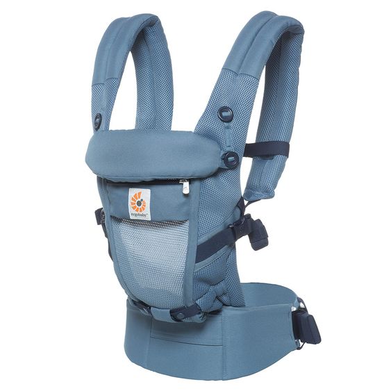 Ergobaby Babytrage Adapt Cool Air Mesh mit Lordosestütze - Oxford Blue