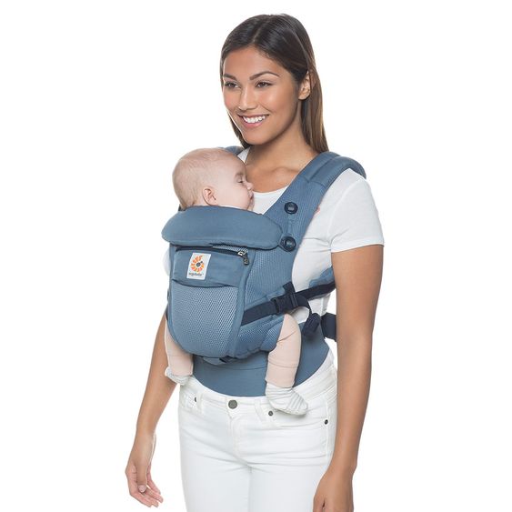 Ergobaby Babytrage Adapt Cool Air Mesh mit Lordosestütze - Oxford Blue