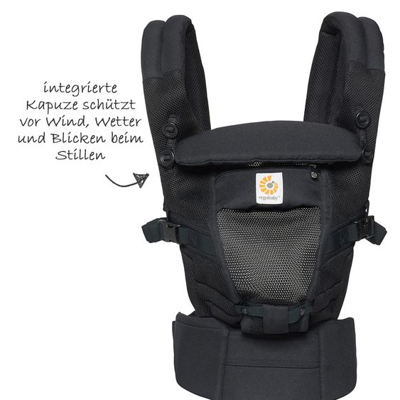 Ergobaby Babytrage Adapt Cool Air Mesh - Onyx Black