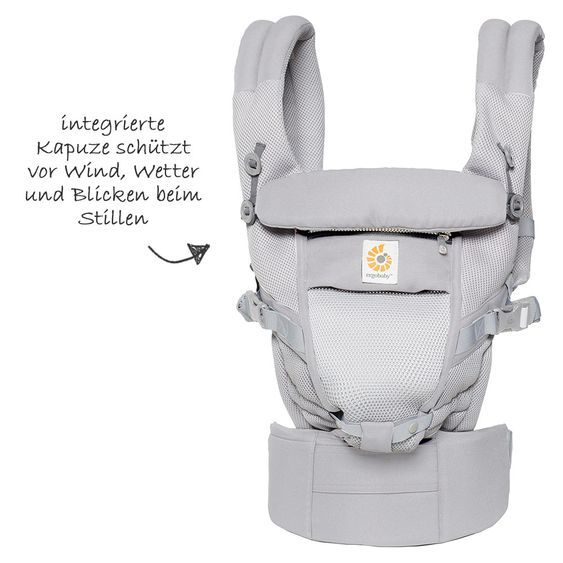 Ergobaby Babytrage Adapt Cool Air Mesh - Pearl Grey