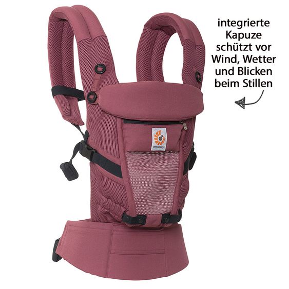 Ergobaby Babytrage Adapt Cool Air Mesh - Plum