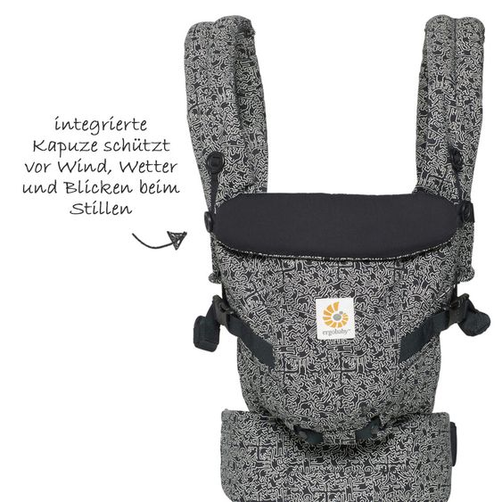 Ergobaby Babytrage Adapt - Keith Haring Black