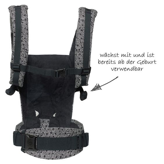Ergobaby Babytrage Adapt - Keith Haring Black