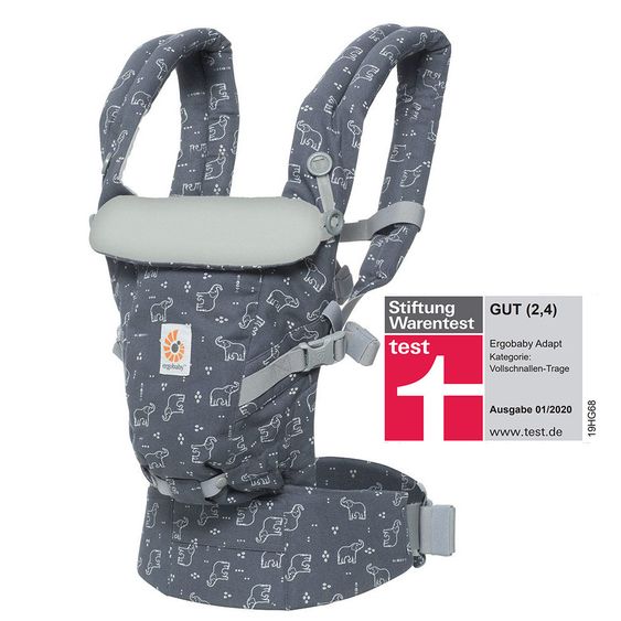 Ergobaby Babytrage Adapt mit Lordosestütze - Trunks Up