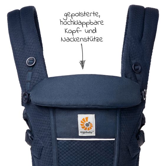 Ergobaby Babytrage Adapt Soft Flex Mesh - Midnight Blue