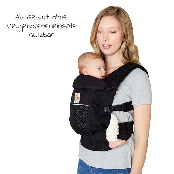 Ergobaby Babytrage Adapt Soft Flex Mesh - Onyx Black