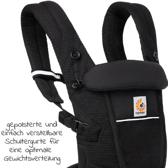 Ergobaby Babytrage Adapt Soft Flex Mesh - Onyx Black