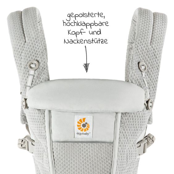 Ergobaby Babytrage Adapt Soft Flex Mesh - Pearl Grey