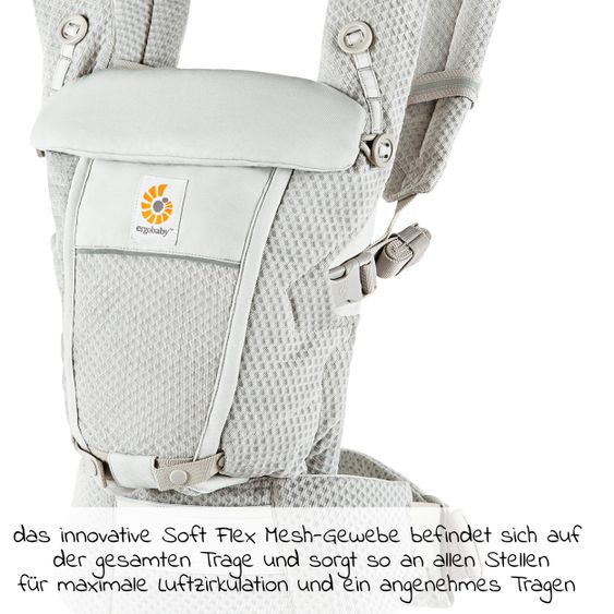 Ergobaby Babytrage Adapt Soft Flex Mesh - Pearl Grey