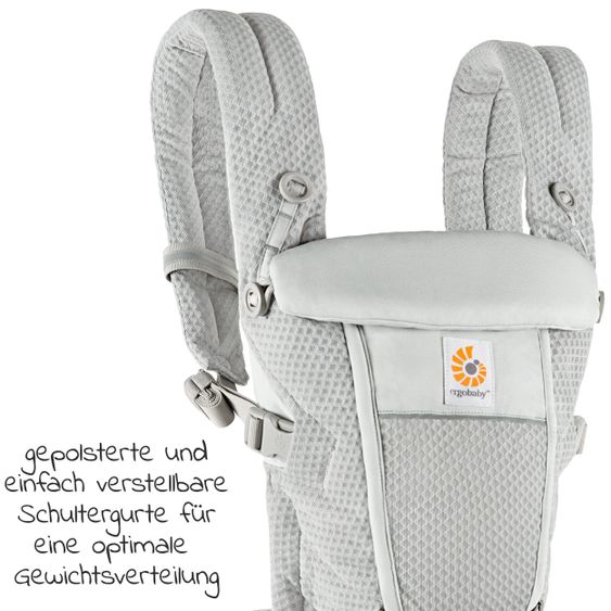 Ergobaby Babytrage Adapt Soft Flex Mesh - Pearl Grey