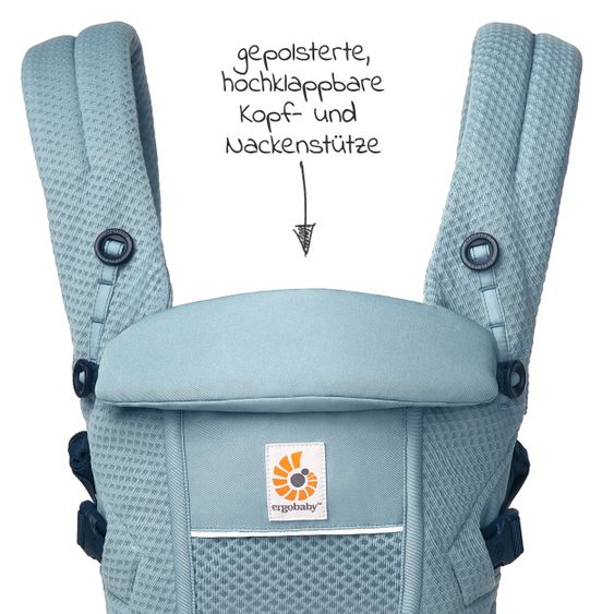 Ergobaby Babytrage Adapt Soft Flex Mesh - Slate Blue