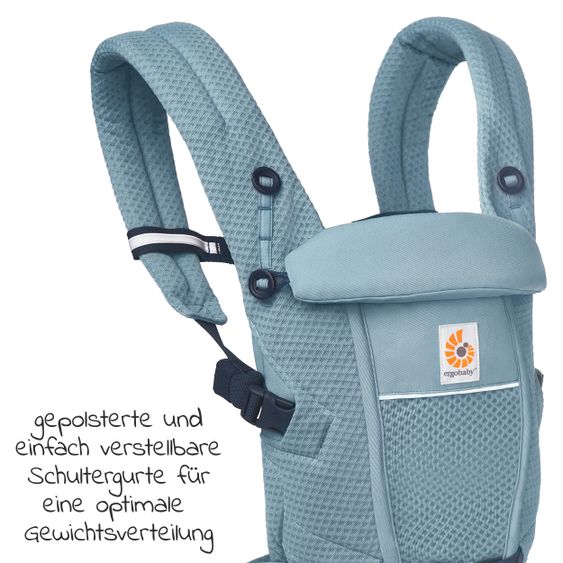 Ergobaby Babytrage Adapt Soft Flex Mesh - Slate Blue